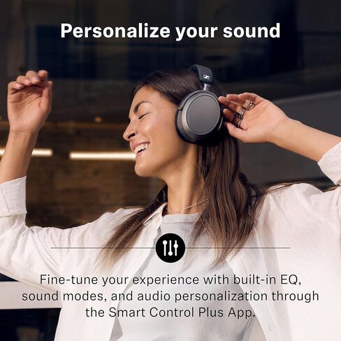 سماعات الرأس اللاسلكية Sennheiser Momentum 4، بلوتوث للمكالمات فائقة الوضوح مع إلغاء الضوضاء التكيفي، عمر البطارية 60 ساعة، صوت قابل للتخصيص، رمادي جرافيتي (متجدد) in Kuwait