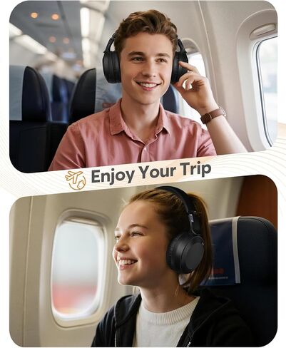acer Wireless Bluetooth Headphones, 70 Hours Playtime, Foldable Over-Ear Headphones with 40mm Drivers, Memory Foam Earpads, Multipoint Bluetooth 6.0 for Travel, Home, Office, Black in Saudi Arabia