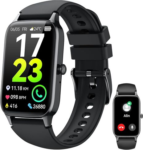 Smart Watch for Men Women(Answer/Make Call), 2025 Fitness Activity Tracker 1.57" Smartwatch with Heart Rate/Sleep Monitor/Pedometer/Calories/110+ Sports, IP68 Waterproof Fitness Watch for Android iOS in Saudi Arabia
