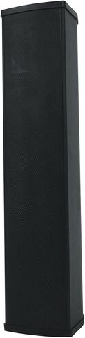 Rockville Wet Array 5 أسود 70 فولت 60 وات مكبر صوت عمود دوار تجاري مثبت على الحائط، تصميم مصفوفة خط ثنائي الاتجاه، IP55 مقاوم للماء، للاستخدام الداخلي/الخارجي للمطاعم والكنائس والقاعات (12 عنصر) in Kuwait