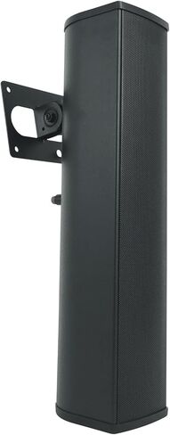 Rockville Wet Array 5 أسود 70 فولت 60 وات مكبر صوت عمود دوار تجاري مثبت على الحائط، تصميم مصفوفة خط ثنائي الاتجاه، IP55 مقاوم للماء، للاستخدام الداخلي/الخارجي للمطاعم والكنائس والقاعات (12 عنصر) in Kuwait
