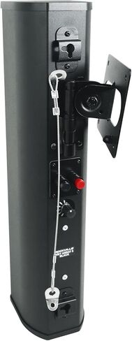 Rockville Wet Array 5 أسود 70 فولت 60 وات مكبر صوت عمود دوار تجاري مثبت على الحائط، تصميم مصفوفة خط ثنائي الاتجاه، IP55 مقاوم للماء، للاستخدام الداخلي/الخارجي للمطاعم والكنائس والقاعات (12 عنصر) in Kuwait