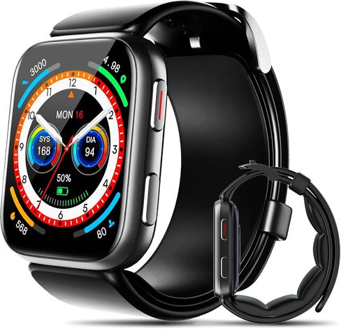 ساعة ذكية لضغط الدم، ساعة ذكية 1.95 بوصة، مراقب ضغط الدم مع سوار مضخة هواء، ساعة ضغط الدم مع مراقب معدل ضربات القلب أثناء النوم، عداد الخطى، ساعة M7000 تدعم مشاركة البيانات ومراقبة التذكير in Kuwait