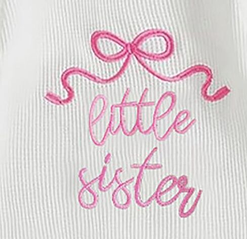 Newborn Baby Girl Clothes Long Sleeve Crew Neck Letter Embroidery One Piece Romper Jumpsuit Infant Fall Winter Outfit in Saudi Arabia