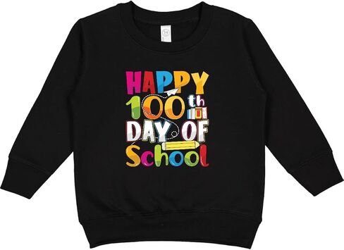 سويت شيرت للأطفال الصغار من Inktastic Happy 100th Days Of School in Kuwait