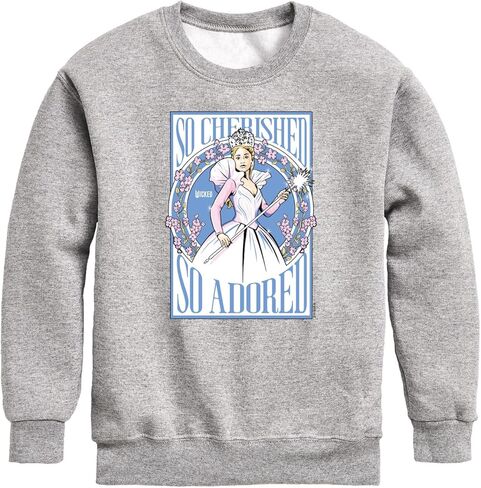 Hybrid Apparel Wicked - Glinda Poster - Toddler Crew Fleece Sweatshirt in Saudi Arabia