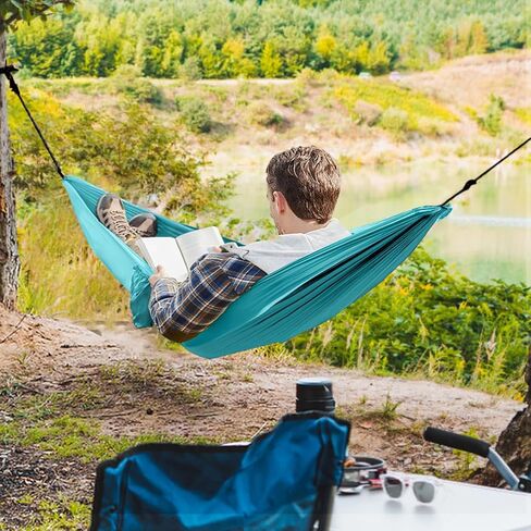 Camping Hammock Lightweight Portable, 103''x56'' Hammock with 2 Tree Straps&Carry Bag for Outdoor, Backpacking, Hiking, Beach, Travel, Backyard in Saudi Arabia