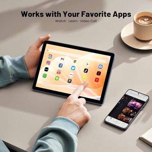 تابلت أندرويد 10 بوصة 2026، تابلت أندرويد 15، ذاكرة وصول عشوائي 12 جيجابايت، ذاكرة تخزين داخلية 128 جيجابايت (512 جيجابايت TF)، معالج رباعي النواة، شاشة IPS عالية الدقة 1280 × 800، بلوتوث، تابلت واي فاي للبالغين/كبار السن، رمادي in Saudi Arabia