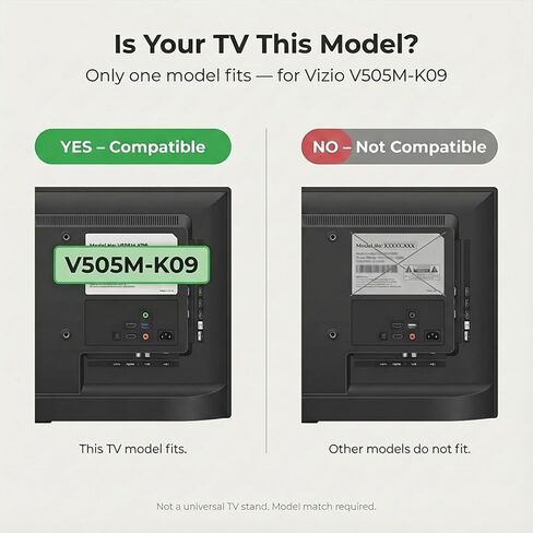 أرجل حامل تلفزيون بديلة لـ Vizio V505M-K09، أرجل تلفزيون Vizio مع وسادات غير قابلة للانزلاق، سهلة التركيب، جميع البراغي والدليل متضمنة، لا حاجة لأي أدوات in Saudi Arabia
