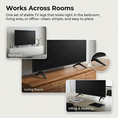 أرجل حامل تلفزيون بديلة لـ Vizio V505M-K09، أرجل تلفزيون Vizio مع وسادات غير قابلة للانزلاق، سهلة التركيب، جميع البراغي والدليل متضمنة، لا حاجة لأي أدوات in Saudi Arabia