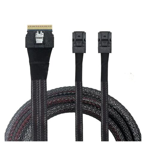 MI NI Slim 4.0 SFF-8654 8i 74PIN to Slim 4.0 SFF-8643 HD 36PIN 600Mbps Server Data Cable for Servers Switches(0.8M) in Saudi Arabia