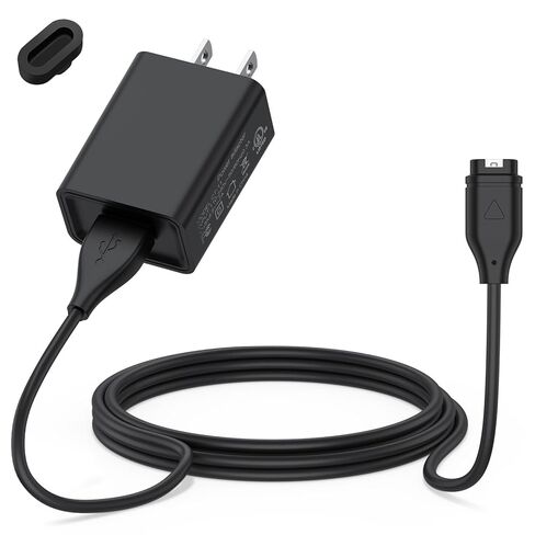 شاحن حائط بديل لساعة جارمين، كابل شحن USB لـ Garmin Vivoactive 6 5 4 4S، Fenix ​​8 7 7S 7X 6S 6 6X 5S 5 5X، Forerunner 55 255 745 165 570، Instinct 2 2S 2x، Venu 2 Plus 2S Sq 2 3S in Kuwait
