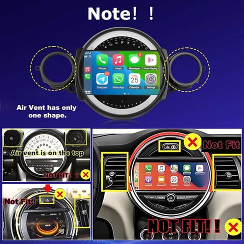 NHOPEEW [4+64GB] راديو Android لسيارة BMW Mini Clubman R55 / Mini Cooper R56 2007-2014: شاشة لمس IPS مقاس 9 بوصات Mini Cooper Carplay Stereo - Android Auto، صفحة رئيسية مخصصة، DSP/EQ، 5G/WiFi، SWC + Canbus in Kuwait