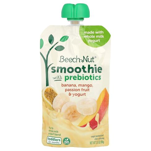 Beech-Nut Smoothie with Prebiotics, Banana, Mango, Passion Fruit & Yogurt, 3.5oz pouch in Saudi Arabia