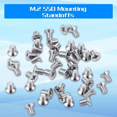 50 Pcs 2.5 inch Hard Drive Screws with 1 Pcs Screwdriver Flat Phillips Head Hard Drive Screws M3 x 5 mm Phillips Flat-Head Screw Replacement Stainless Mounting Screw for Computer PC Laptop Case Silver in Saudi Arabia