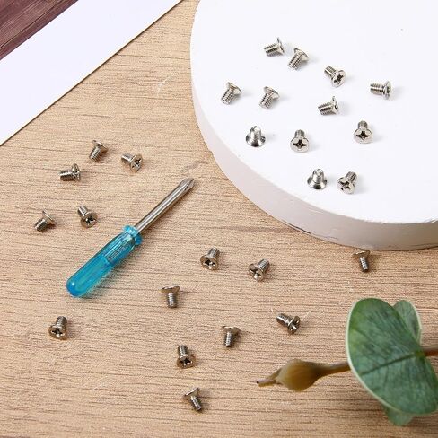 50 Pcs 2.5 inch Hard Drive Screws with 1 Pcs Screwdriver Flat Phillips Head Hard Drive Screws M3 x 5 mm Phillips Flat-Head Screw Replacement Stainless Mounting Screw for Computer PC Laptop Case Silver in Saudi Arabia