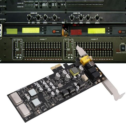 VBESTLIFE PCIE Sound Card, Support for CM6635, HiFi, 127dB & -120dB THD N, 16/24bit Sound Card PCI Express Adapter in Saudi Arabia