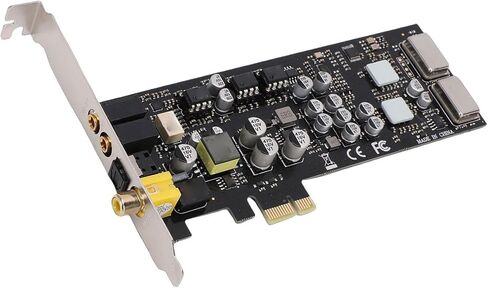 VBESTLIFE PCIE Sound Card, Support for CM6635, HiFi, 127dB & -120dB THD N, 16/24bit Sound Card PCI Express Adapter in Saudi Arabia