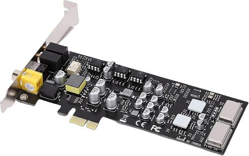 VBESTLIFE PCIE Sound Card, Support for CM6635, HiFi, 127dB & -120dB THD N, 16/24bit Sound Card PCI Express Adapter in Saudi Arabia