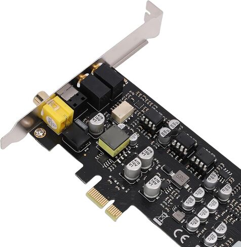 VBESTLIFE PCIE Sound Card, Support for CM6635, HiFi, 127dB & -120dB THD N, 16/24bit Sound Card PCI Express Adapter in Saudi Arabia
