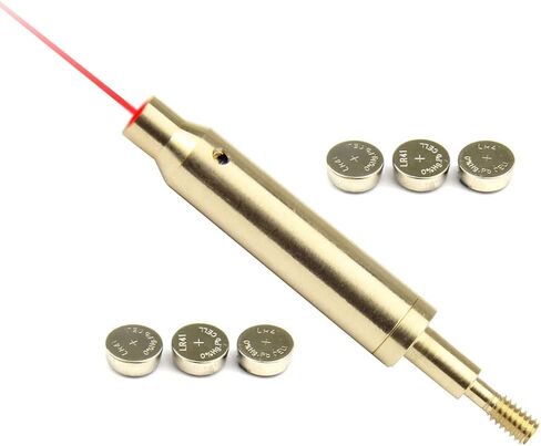TACFUN Crossbow Laser Bore Sight لمحاذاة السهم، أداة Boresighter الرماية لمعايرة البصر Crossbow مع مجموعتين من البطاريات - الفئة IIIA 635nM أقل من 5 ميجاوات in Saudi Arabia