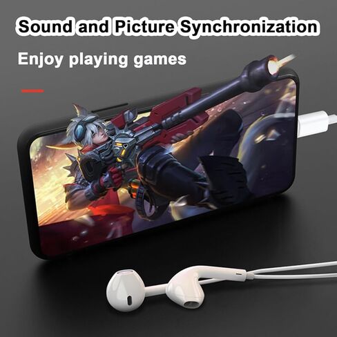 2 حزمة من سماعات الرأس USB C لأجهزة iPhone 17 16 15، سماعات أذن سلكية من النوع C مع ميكروفون وجهاز تحكم عن بعد، سماعات أذن HiFi ستيريو بخاصية الغاء الضوضاء لأجهزة iPad، وGalaxy S25 S24 S23 S22، وPixel 9 8 7 in Kuwait