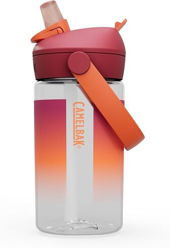 Camelbak Thrive Flip Straw Kids 14oz زجاجة ماء مع Tritan Renew - Easy Carry - Straw Top ، Jungle Animals in Saudi Arabia