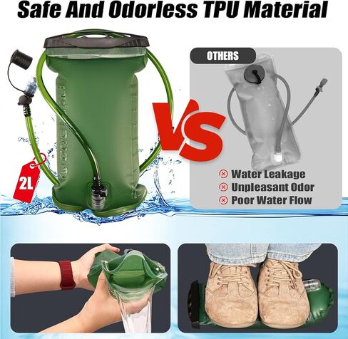 Running Vest with 2L Leakproof Water Bladder, Chest Pack for Hunting with Insulated Compartment for Men & Women Running, Cycling, Camping, Hiking, Skiing in Saudi Arabia