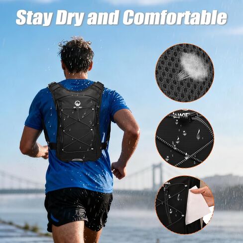Running Vest with 2L Leakproof Water Bladder, Chest Pack for Hunting with Insulated Compartment for Men & Women Running, Cycling, Camping, Hiking, Skiing in Saudi Arabia