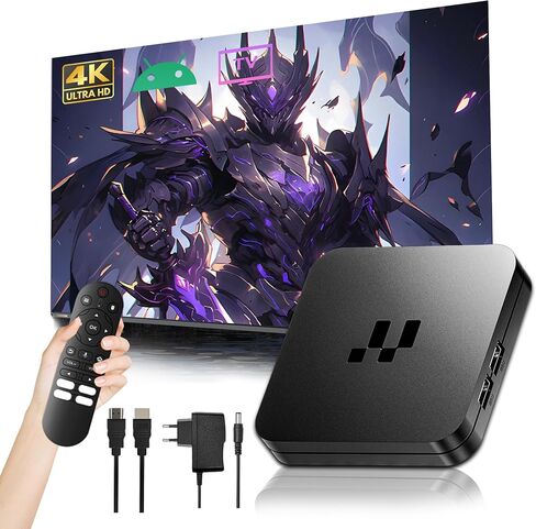 2026 Y1 Android 16.0 TV Box, 4K Ultra HD Smart Box for TV with 2.4GHz+5GHz WiFi, Internet Channel Box TV Device, S905 Chip, USB 2.0, Compact and Powerful (Bluetooth Voice Remote Control) in Saudi Arabia