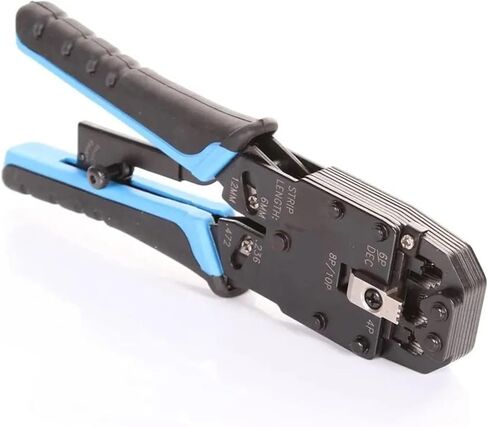 RJ11 / RJ12 / RJ45 / RJ50 8P 10P 6P 4C كابل شبكة محلية أداة تجعيد موصل شبكة العقص كماشة in Kuwait