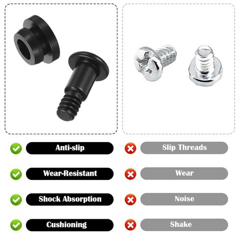 Hard Drive Screws, 12 Pcs Hard Disk Drive Mounting Screws with Shock Absorption Rubber Washer Accessories Kit for 3.5 Inch SSD HDD, Computer PC Laptop in Saudi Arabia