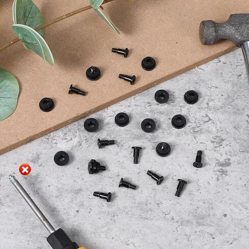 Hard Drive Screws, 12 Pcs Hard Disk Drive Mounting Screws with Shock Absorption Rubber Washer Accessories Kit for 3.5 Inch SSD HDD, Computer PC Laptop in Saudi Arabia