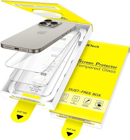 واقي شاشة Jetech لـ iPhone 17 Pro Max 6.9 بوصة ، خطوة واحدة سهلة التثبيت مع مربع مجاني لفقاعة التحديد التلقائي ، و 9 ساعات من الزجاج المقسى ، و HD-clear ، 3 عبوات in Saudi Arabia
