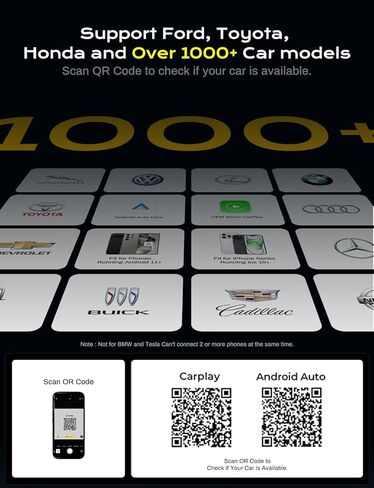 محول CarPlay لاسلكي 2 في 1 2026 يدعم Apple CarPlay وAndroid Auto، اتصال تلقائي سريع، بدون زمن الوصول، دونجل بلوتوث صغير تحويل سلكي إلى لاسلكي متوافق مع iPhone وAndroid Silver U3 in Kuwait