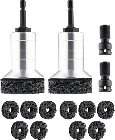 Wheel Hub Resurfacing Cleaning Tool,Brake Hub Cleaning Kit Brake Dust Remover Cleaner Wheel Stud Cleaner Fits Power Drill or 1/2" Impact Driven Wrenches for Cars, Nuts,Truck Motorcycle in Saudi Arabia