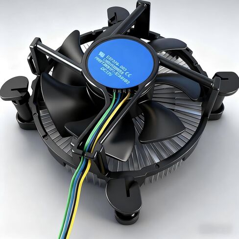 i3/i5/i7 وحدة تبريد وحدة المعالجة المركزية من الألومنيوم متوافقة مع Intel E97379-003 لـ LGA1151 LGA1150 LGA1155 LGA1156، مع مروحة 4-PWM 3.5 بوصة للكمبيوتر المكتبي in Kuwait