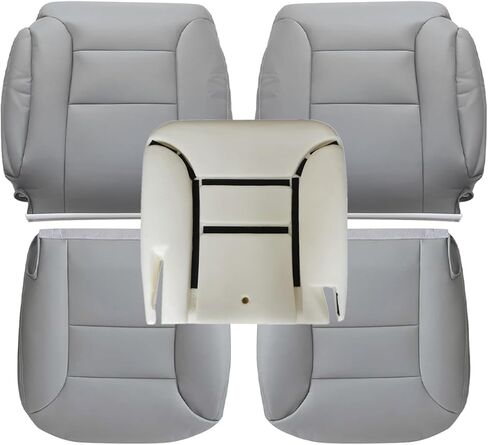 SecosAutoparts السائق والركاب الجانب السفلي والأعلى العجاف الظهر ومقعد السائق وسادة رغوة رمادي متوافق مع جي إم سي يوكون سوبربان تشيفي سيلفرادو تاهو سييرا 1995 1996 1997 1998 1999 in Saudi Arabia