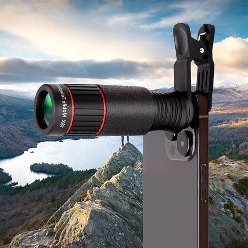 32X HD Telephoto Lens for Smartphones, Universal Clip-On Zoom Mobile Phone Camera Lens Attachment for Photography in Saudi Arabia