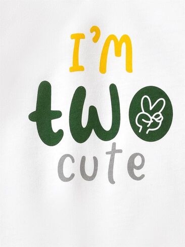 Toddler Boy 2nd Birthday Outfits Im Two Cute Sweatshirt 2 Year Old Birthday Boy Sweatshirt (US, Age, 2 Years, White) in Saudi Arabia