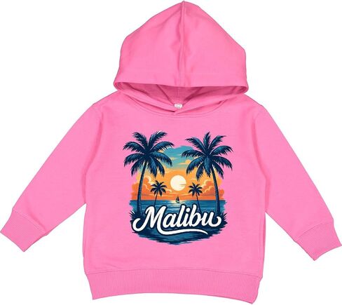 سترة بقلنسوة للأطفال الصغار من Inktastic Malibu Summer Beach Sunset in Kuwait