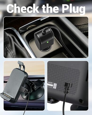 كابل شاحن سيارة لـ Garmin Nuvi GPS 200 200w 205w 250 255w 260w 256w كابل الطاقة للغارمين 1300 1350 1370 1390 1450 Dezl 560 570 760lmt 770lmthd 780lmt-s Navigator GPS Mini USB سلك الطاقة in Kuwait
