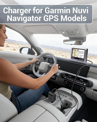 كابل شاحن سيارة لـ Garmin Nuvi GPS 200 200w 205w 250 255w 260w 256w كابل الطاقة للغارمين 1300 1350 1370 1390 1450 Dezl 560 570 760lmt 770lmthd 780lmt-s Navigator GPS Mini USB سلك الطاقة in Kuwait