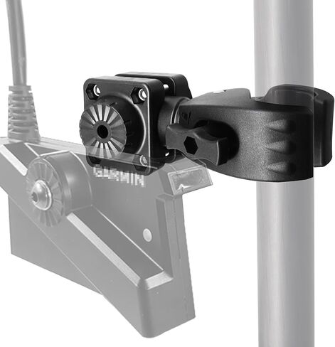 0 Degree Pole Mount, Quick Operation Compatible with Garmin LiveScope Plus LVS34, Zero Degree Transducer Accessories with Clamp for Pole & Trolling Motor, Replaces 010-13228-03 in Saudi Arabia