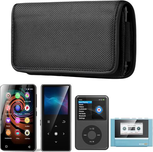 حافظة حافظة مشغل MP3، حافظة حماية من النايلون مع مشبك حلقة حزام متوافقة مع مشغل innioasis G1 G3 G5 Y1 / SnowSky/FiiO Echo Mini/AGPTEK M3 A02 / Luoran M4S MP3 in Saudi Arabia