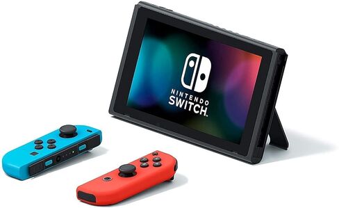 Nintendo Switch Console Neon Blue and Neon Red Joy‑Con, 6.2" Touchscreen LCD Display, Bluetooth 4.1, 802.11AC WiFi (Renewed) in Saudi Arabia