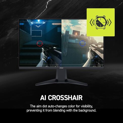 شاشة ألعاب msi MAG 245F X24 مقاس 24 بوصة بدقة 1920 × 1080 (FHD)، 240 هرتز، FreeSync Premium، جاهزة لـ HDR، HDMI، منفذ VGA، قابل للتركيب على VESA، قابلة للإمالة، إطار نحيف من 4 جوانب، 0.5 مللي ثانية، أسود in Saudi Arabia