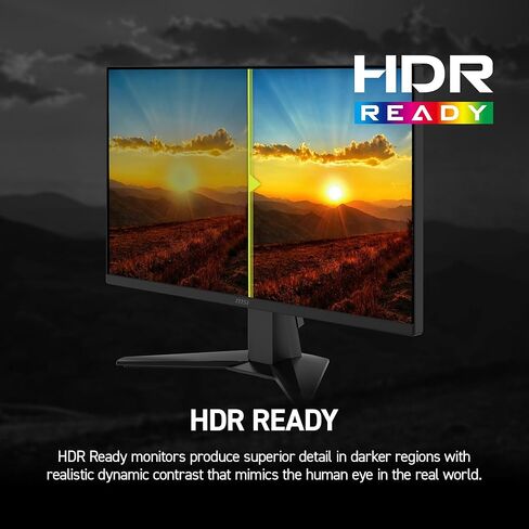 شاشة ألعاب msi MAG 245F X24 مقاس 24 بوصة بدقة 1920 × 1080 (FHD)، 240 هرتز، FreeSync Premium، جاهزة لـ HDR، HDMI، منفذ VGA، قابل للتركيب على VESA، قابلة للإمالة، إطار نحيف من 4 جوانب، 0.5 مللي ثانية، أسود in Saudi Arabia