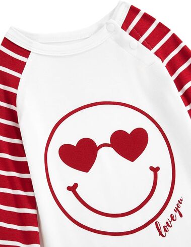 MOSSRIVER Family Pjs مطابقة مجموعات قصيرة الأكمام الجرافيك القمم عطلة قمصان لطيف منامة فستان أطفال مع سروال داخلي عطلة ملابس الصيف in Kuwait