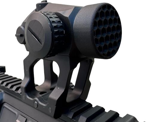Killflash Hex Anti-Reflection Device Compatible with Vortex Crossfire Red Dot (Black - Open Center) in Saudi Arabia